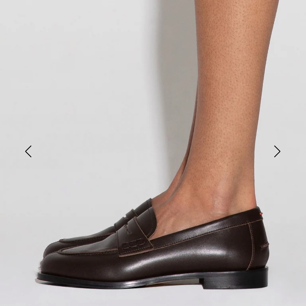 Aeyde brown loafer